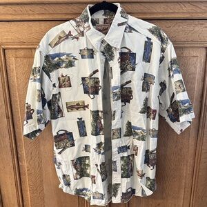 Woolrich Men's Scenic Print Shirt